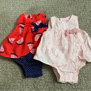 ⭐️Newborn girl onesie dresses